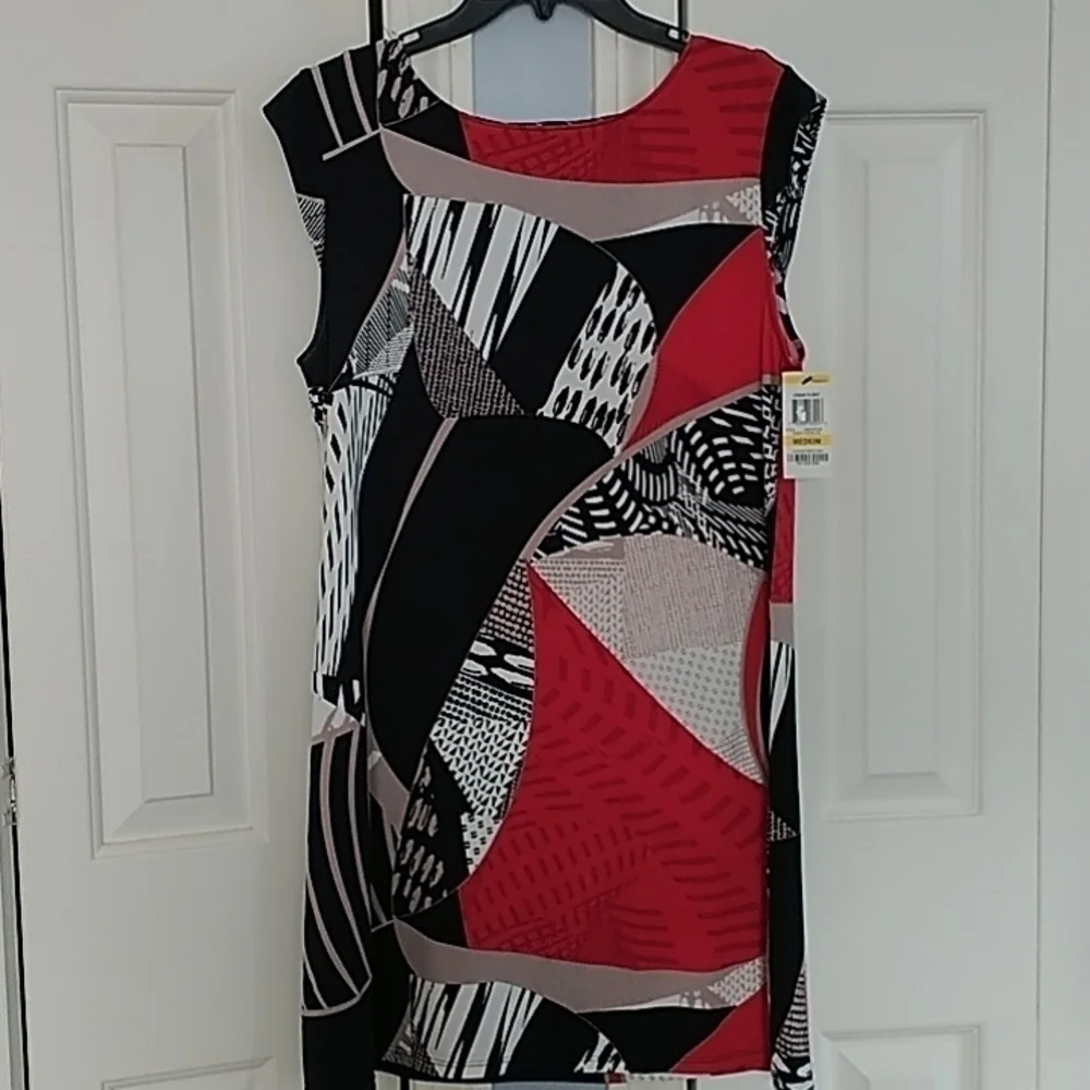 Alfani Urban Flight Dress Cap Sleeve Pullover Style Dress M